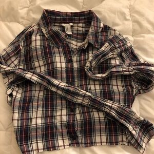 Forever 21 cropped flannel
